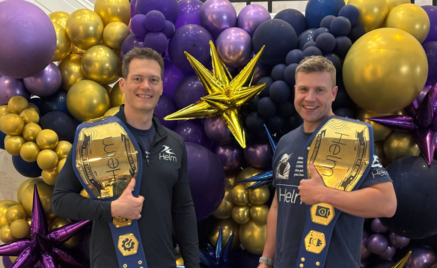 Nolan Barclay, Chairman and James Wadsworth, CEO, Helm Operations. (Image credit: Helm Operations)